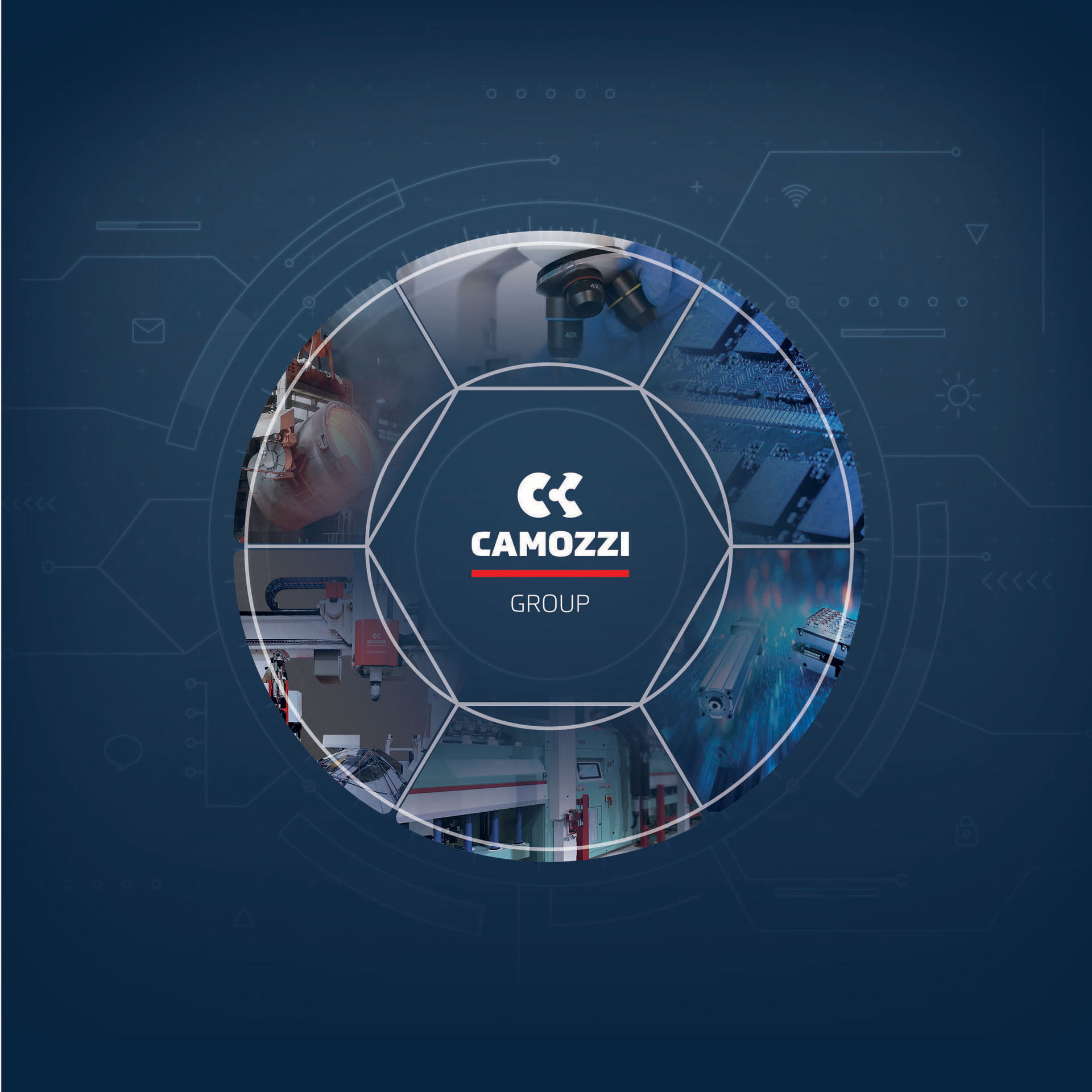 Camozzi Group divisions showing complementary expertise and industrial collaboration